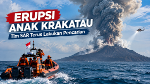 Erupsi Gunung Anak Krakatau dan pencarian Tim SAR di Selat Sunda